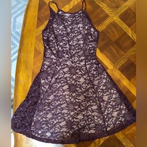 Purple Stap Dress